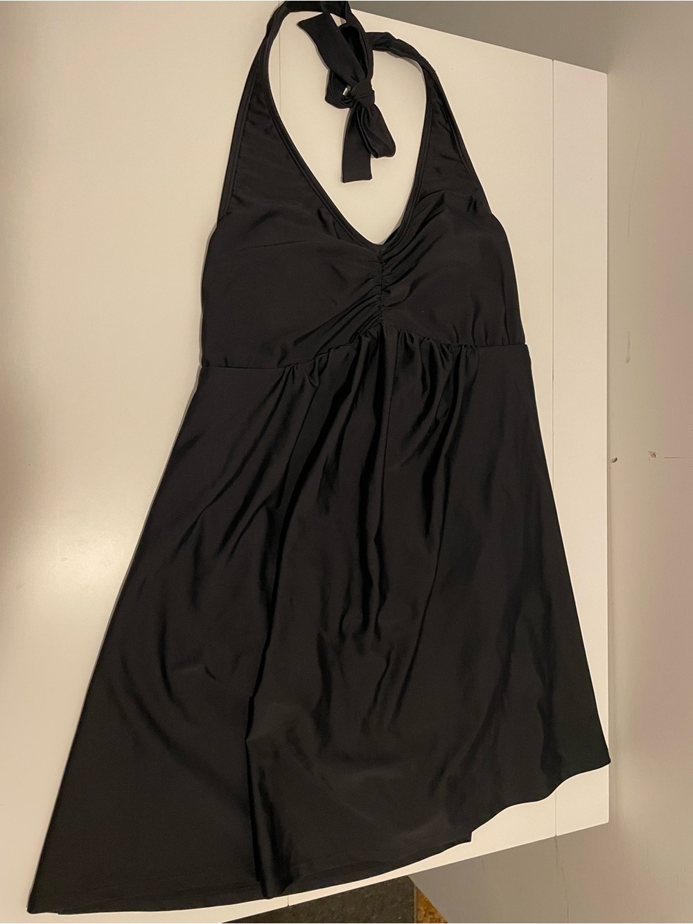 Old Navy Brand Maternity Size Small Black Halter Style One Piece Swimsuit NWT